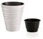 Květináč Small Sand s vložením bílý, varianta 29,5 cm