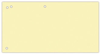 Przekładki karton, 1/3 A4, 240x105mm, 100szt, żółte, Office Products