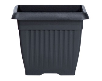 Květináč Terra antracit, varianta 24 cm