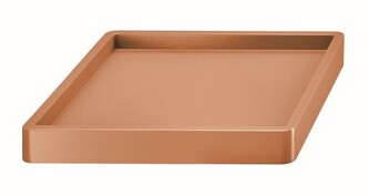 Pojízdná podložka Mobile Saucer Square terakota, varianta 44,6 cm