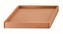 Pojízdná podložka Mobile Saucer Square terakota, varianta 44,6 cm