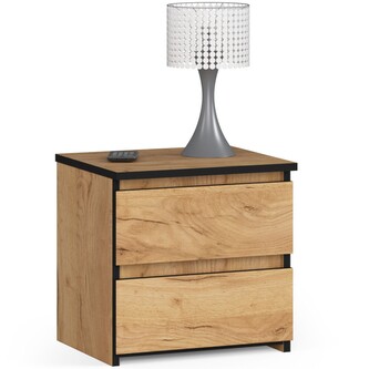Noční stolek CL2 40 cm dub craft zlatý