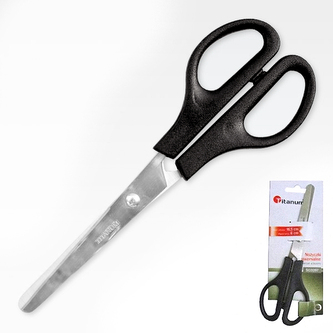 Nożyczki 16.5 cm ostrze 6 cm zaokrąglone końce na blistrze S02097, Titanum