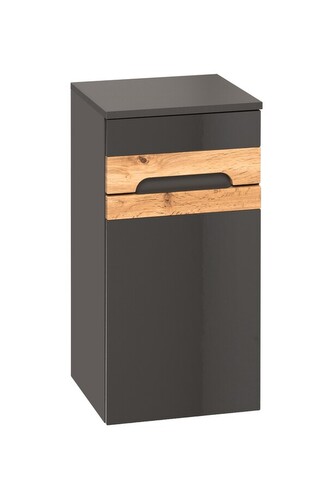 Koupelnová závěsná skříňka spodní Galaxy 810 1D/1S šedý grafit/dub votan