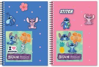 Notes na spirali A5/80K kratka Stitch mix