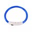 LED světelný obojek USB 20-45cm Modrá