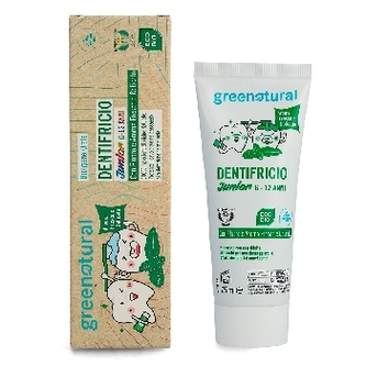 Greenatural Zubní pasta pro děti 6-12 let s fluoridem jemná máta BIO 75 ml