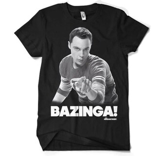 Tričko The Big Bang Theory - Sheldon says BAZINGA!, S