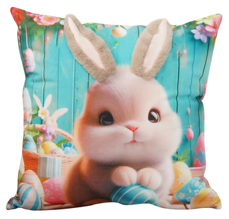 Velikonoční polštář 3D HELLO BUNNY V. 40x40 cm  Mybesthome
