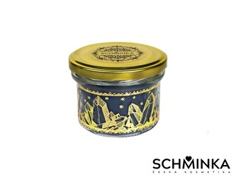 Vonná Sójová Svíčka s Krystalem "Obsidián"