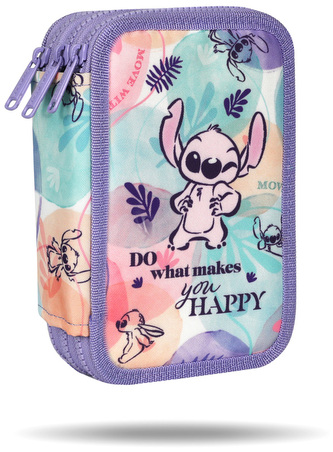 Piórnik potrójny z wyposażeniem Jumper 3 Disney Fashion Stitch pastel CoolPack, Patio