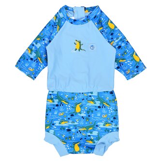 Splash About Plavky Happy Nappy kostýmek 3/4 rukáv Sunsuit Krokodýli  Vel. L ( 6-14 měs.)