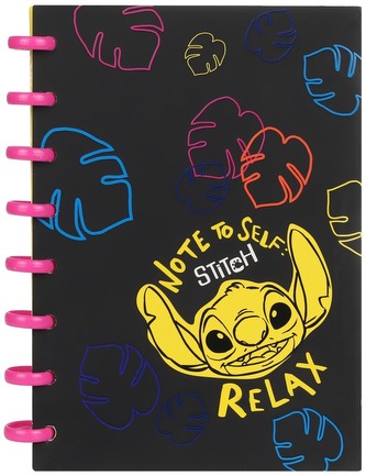 Kołonotes A5 100 k. kratka Disney Black Stitch Big Ring wzór 1, Patio