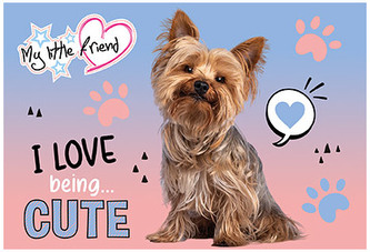 Podkład szkolny na biurko obustronny 55x38cm My Little Friend, St.Majewski