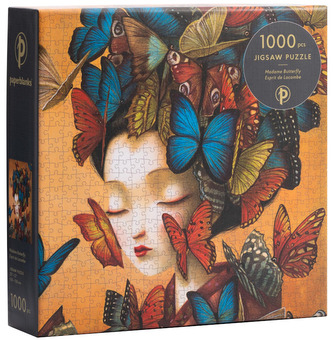 Puzzle Esprit de Lacombe, Madame Butterfly 1000 el. 50 x 70 cm, Paperblanks