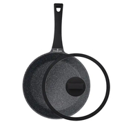 ZWIEGER BLACK STONE Patelnia 24cm +pokrywa 24cm