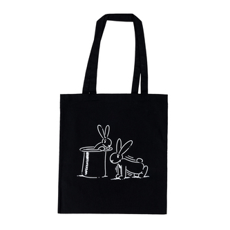 Taška přes rameno Bob a Bobek, 42x38 cm, černá, cvičit