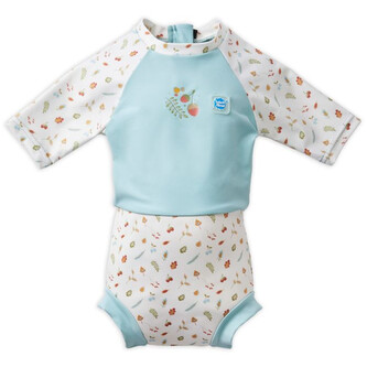 Splash About Plavky Happy Nappy kostýmek 3/4 rukáv Sunsuit Little Acorns Vel. XL (12-24 měs.)