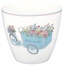 Porcelánový hrnek na latté Portia Flowers White
