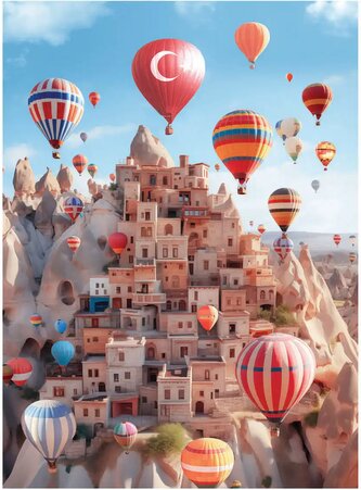 ANATOLIAN Puzzle Kapadokie 1000 dílků