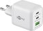 Adaptér 230V na 2x USB-C a 1x USB-A PD (Quick charge) 65W, bílý