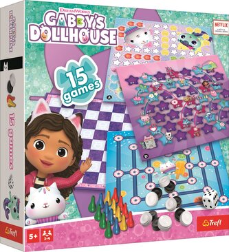 TREFL Sada 15 stolních her Gábinin kouzelný domek
