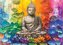 EUROGRAPHICS Puzzle Barevný Buddha 1000 dílků
