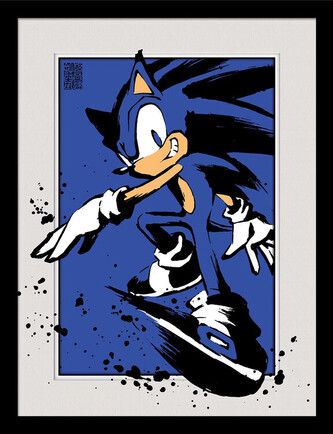 Obraz na zeď - Sonic - Splatter, 34.3 x 44.5 cm