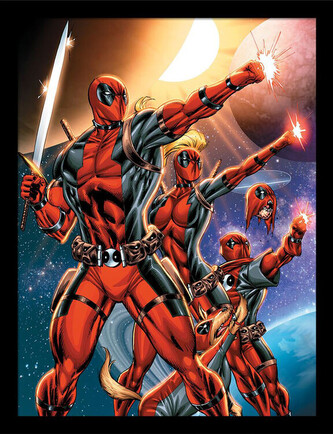 Obraz na zeď - Deadpool - Corps Action Pose, 34.3 x 44.5 cm