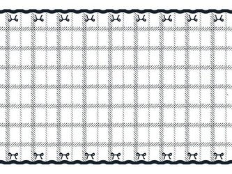 Obrus z kokardkami 180x120cm