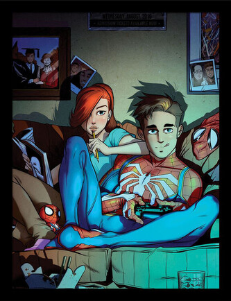 Obraz na zeď - Spider-Man - Peter & Mary, 34.3 x 44.5 cm