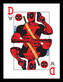 Obraz na zeď - Deadpool - Playing Card, 34.3 x 44.5 cm