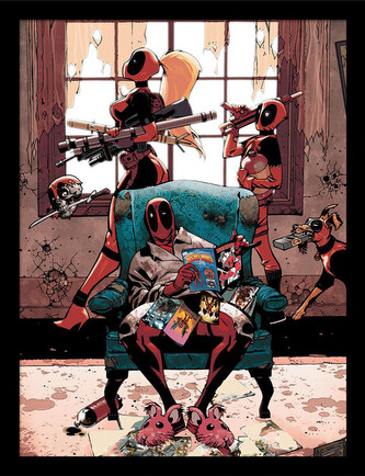 Obraz na zeď - Deadpool - Family, 34.3 x 44.5 cm