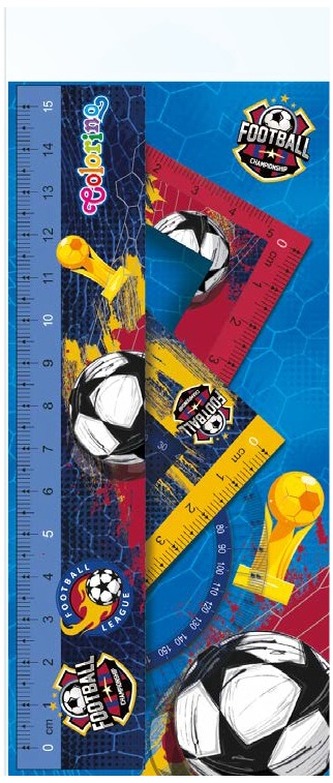 Zestaw geometryczny 4 sztuki Football, CoolPack Colorino, Patio