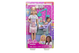 Barbie herní set povolání - zubařka JCR74