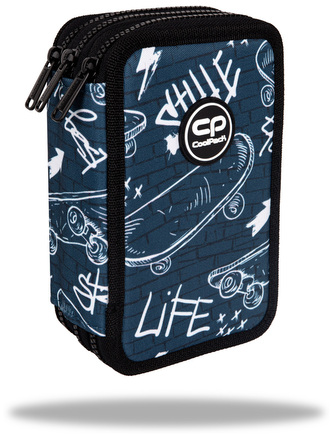 Piórnik potrójny z wyposażeniem Jumper 3 Street Life CoolPack, Patio