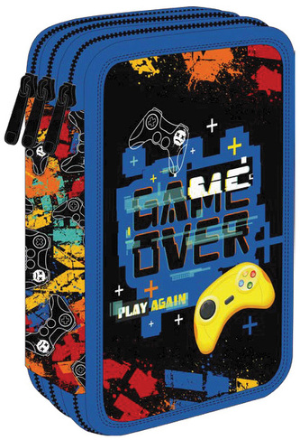 Piórnik potrójny z wyposażeniem Jumper 3 Game CoolPack Colorino, Patio
