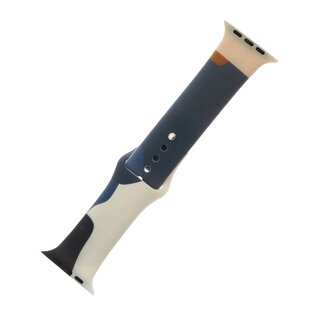 Strap Moro opaska do Apple Watch Ultra / 9 / 8 / 7 / 6 / SE / 5 / 4 / 3 / 2 (49mm / 45mm / 44mm / 42mm) silikonowy pasek bransoletka do zegarka wzór 4