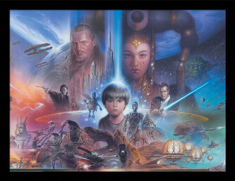 Obraz na zeď - Star Wars - Episode I Art, 44.5 x 34.3 cm