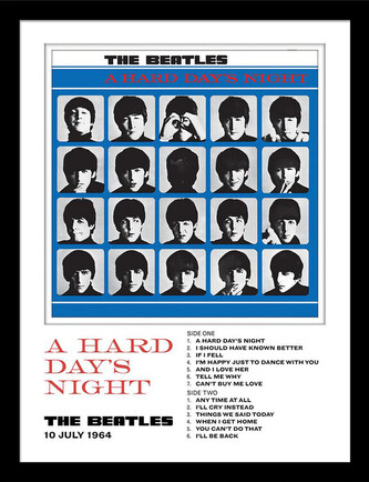 Obraz na zeď - The Beatles - A Hard Day's Night, 34.3 x 44.5 cm