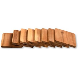 Prkénka na raclette 8 ks, 10 x 8 x 0,7 cm, akáciové dřevo KESPER 28958
