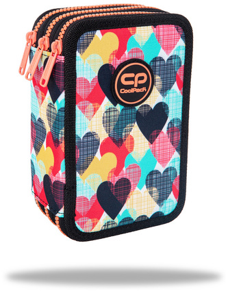 Piórnik potrójny z wyposażeniem Jumper 3 Chocolove CoolPack, Patio