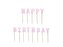 Świeczki Happy Birthday fioletowe 2,5 13szt