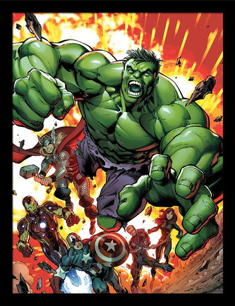 Obraz na zeď - Marvel Classic - Avengers Assemble Vol 2, 34.3 x 44.5 cm