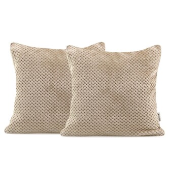 Povlaky na polštáře Decoking Xela cappuccino 45x45 - 2 kusy, velikost 45x45*2