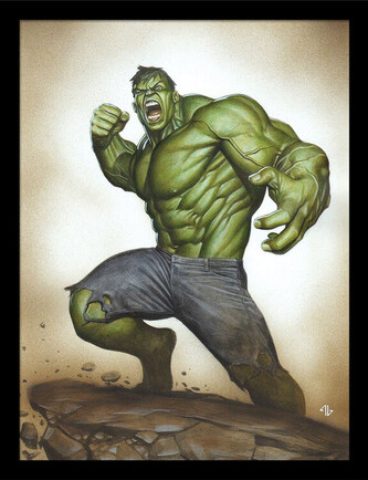 Obraz na zeď - Marvel Classic - Immortal Hulk - The Best Defence, 34.3 x 44.5 cm