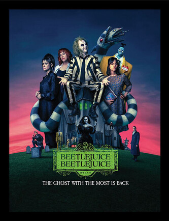 Obraz na zeď - Beetlejuice 2 - The Ghost With The Most Is Black, 34.3 x 44.5 cm