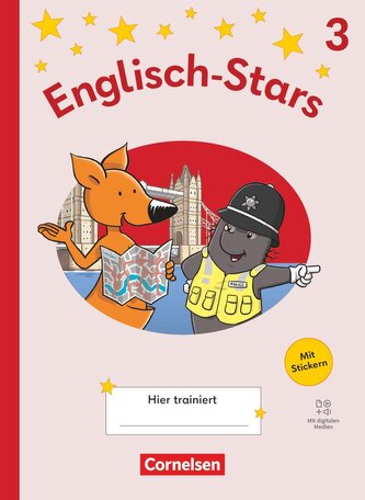 Englisch-Stars 3. Schuljahr - Allgemeine Ausgabe 2025 - Übungsheft mit Lösungen und digitalen Medien