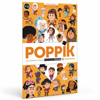 POPPIK Vzdělávací samolepkový plakát Významné ženy