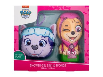 Nickelodeon Paw Patrol sprchový gel, šampon a kondicionér 300 ml + mycí houba